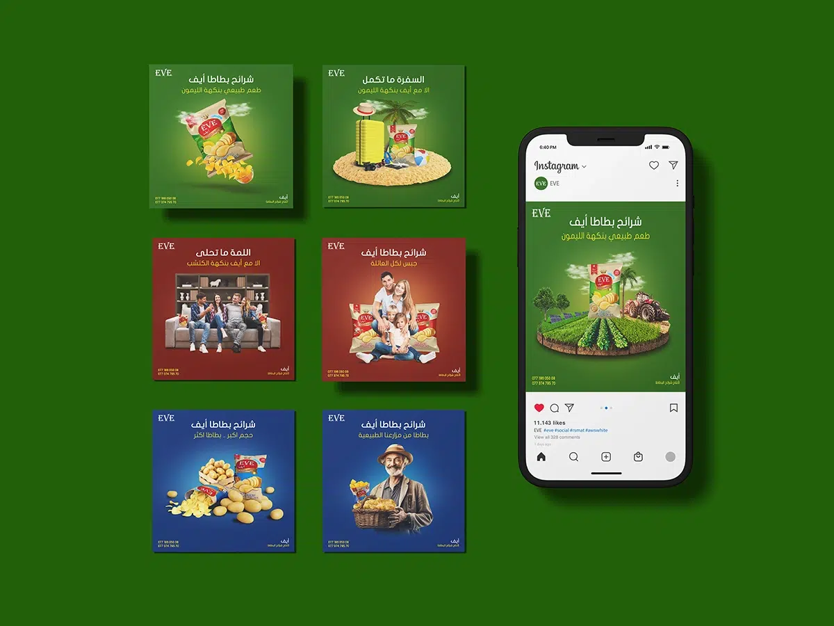 Eve social media design